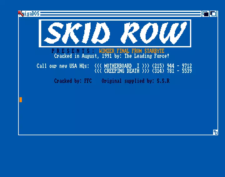 Winzer Final (1991) by Skid Row
