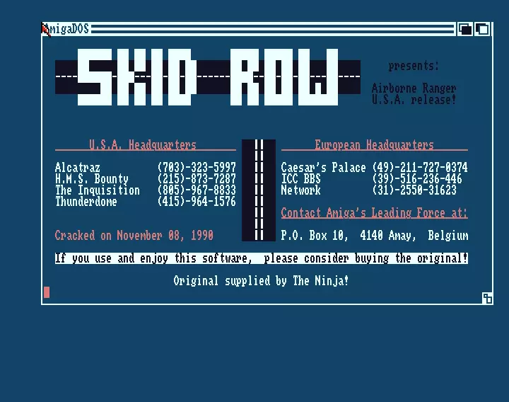Airborne Ranger U.S.A. Release (1990) by Skid Row