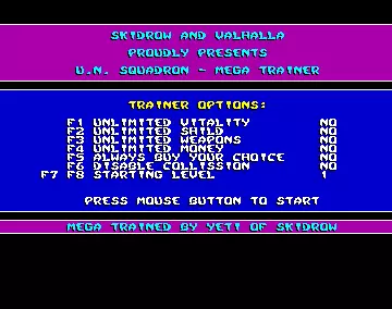 UN Squadron +7 (1990) by Skid Row