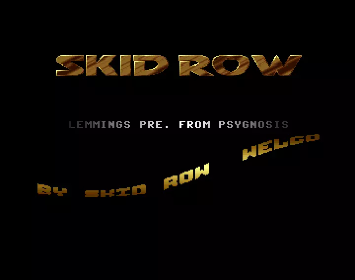 Lemmings - Preview (1990) by Skid Row