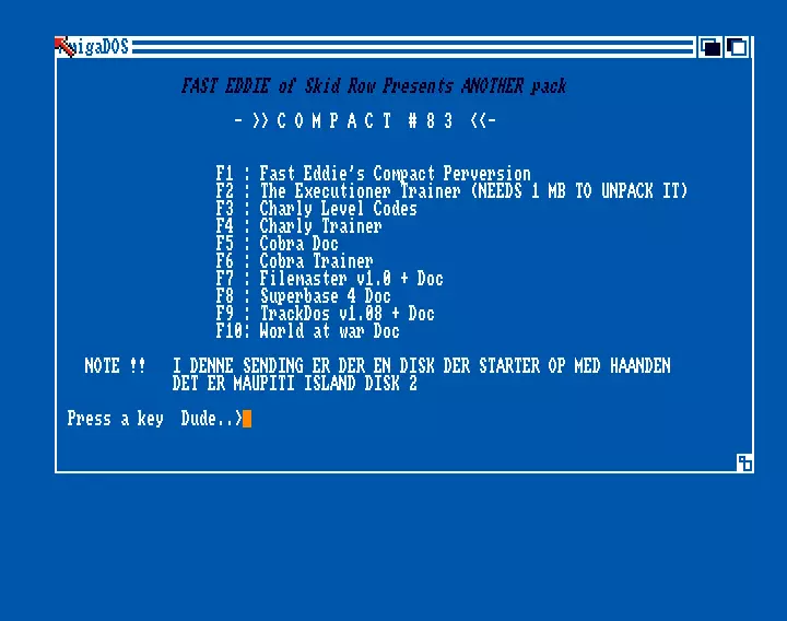 Compact 083 (1991) by Skid Row