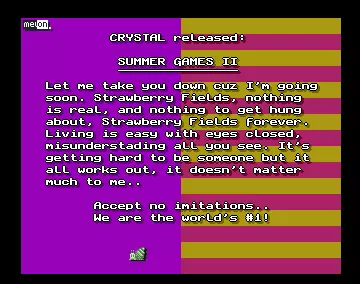 Summer Games II (1992) by Crystal