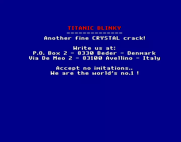 Titanic Blinky (1991) by Crystal