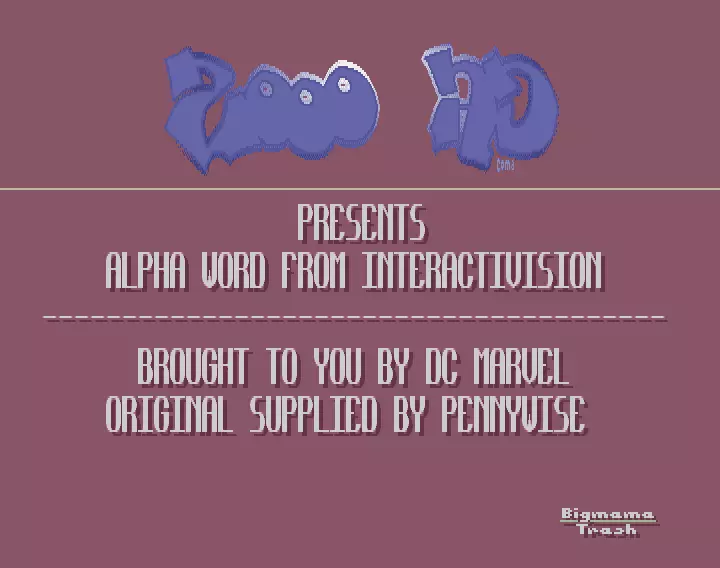 Alpha Word (1993) by 2000 A.D.