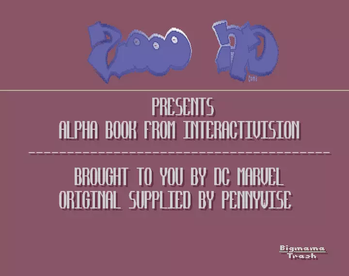 Alpha Book by 2000 A.D.
