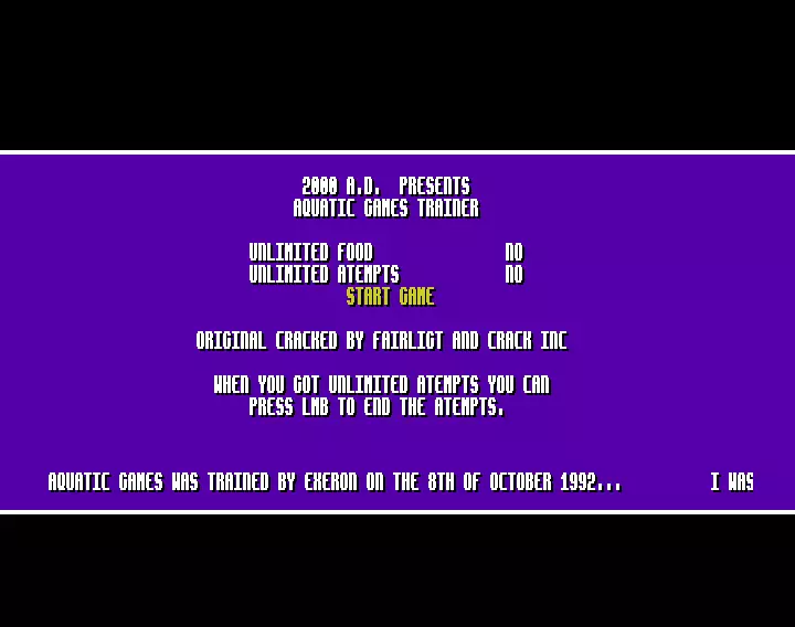 The Aquatic Games - Starring James Pond and the Aquabats +2 (1992) by 2000 A.D.