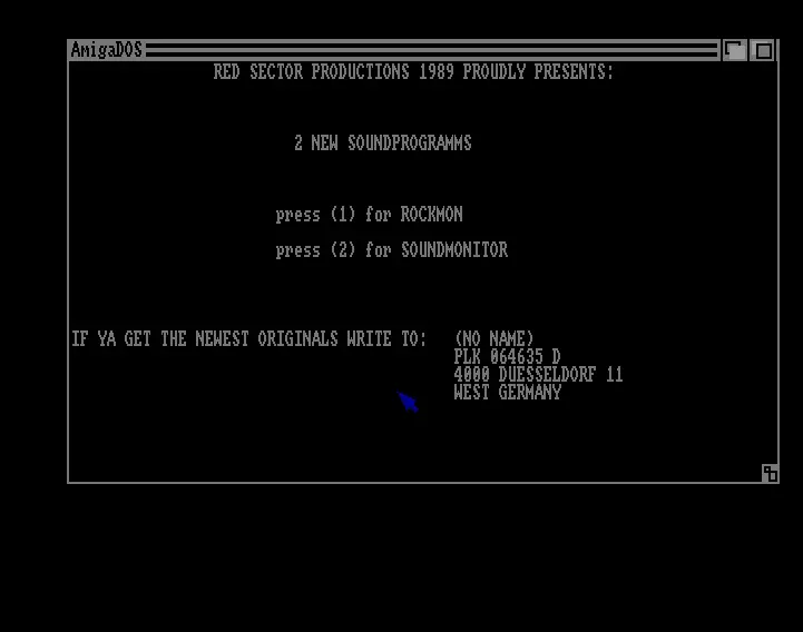 2 New Soundprograms (1989) by Red Sector Inc.