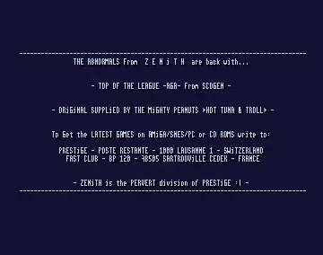 Top of the League (1995) by Zenith