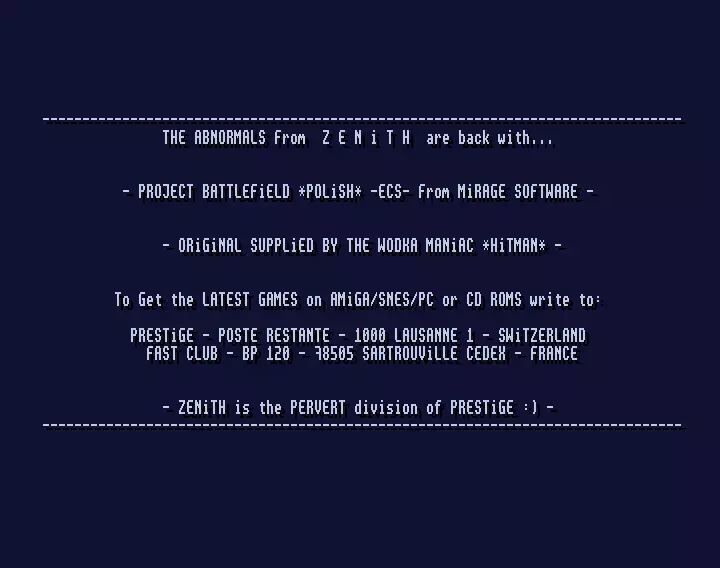 Project Battlefield ECS Polish (1995) by Zenith