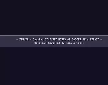 Sensible World of Soccer v1.1 (1995) by Zenith