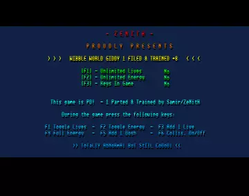 Wibble World Giddy - Wibble Mania! +8 (1993) by Zenith