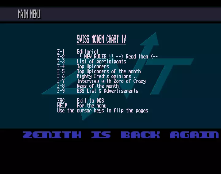 Swiss Modem Chart 4 (1992) by Zenith