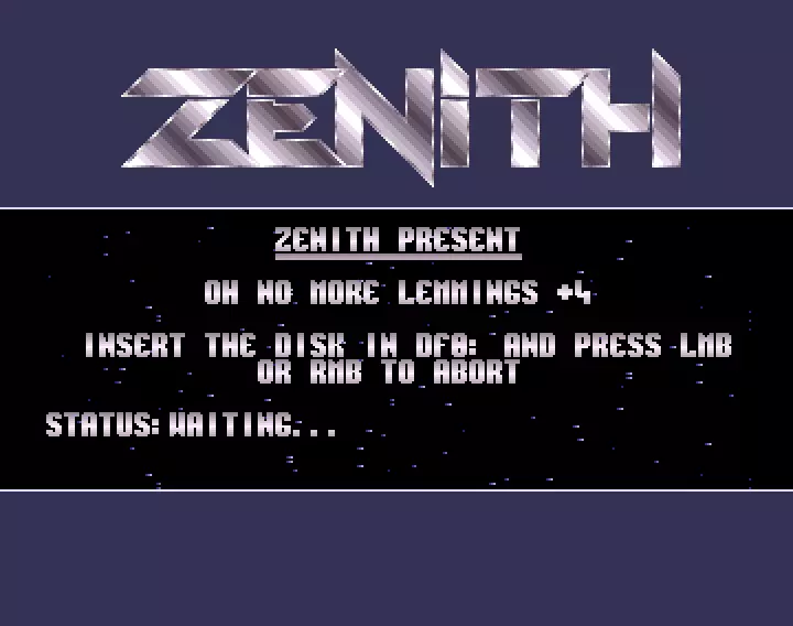 Oh No! More Lemmings +4 Trainer Installer (1991) by Zenith