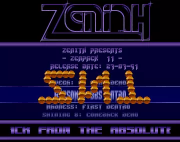 Zenith Pack 11 (1991) by Zenith