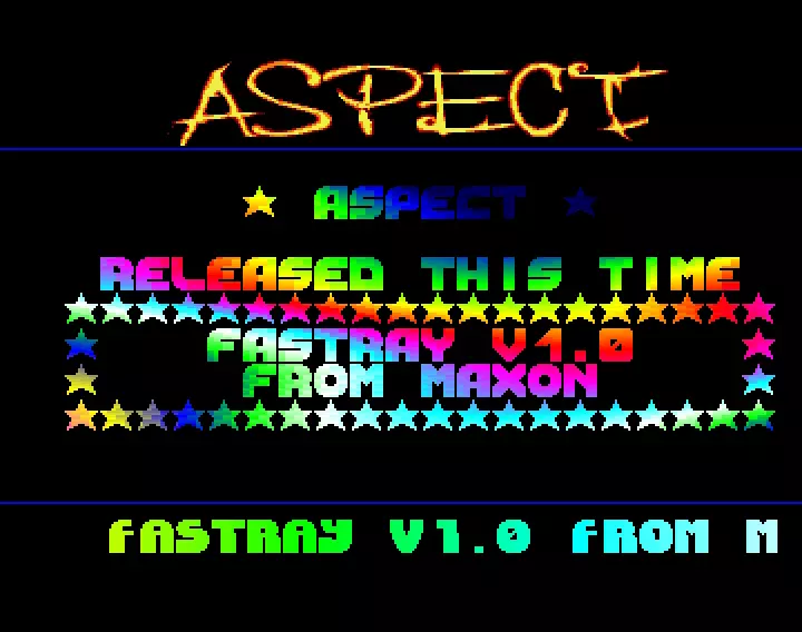 Fastray v1.0 (1991) by Aspect
