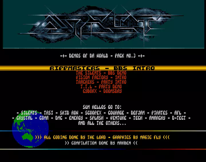 Demos of the World 3 Menu by Aspect