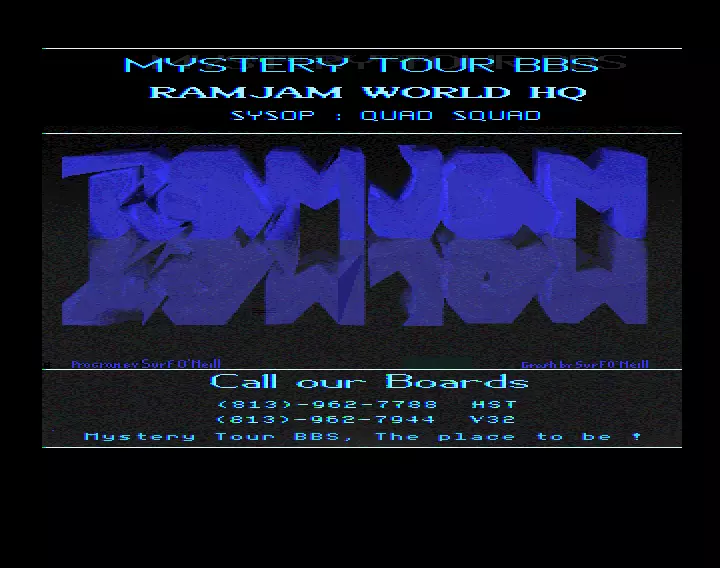 Mystery Tour BBS (1993) by Ram Jam