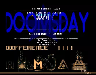 Doomsday 1 Menu (1994) by Ram Jam