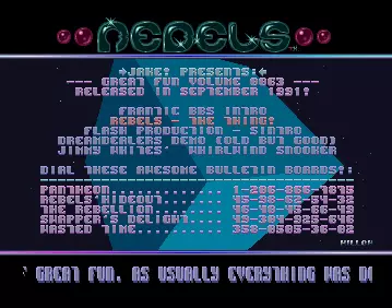 Great Fun 63 (1991) by Rebels