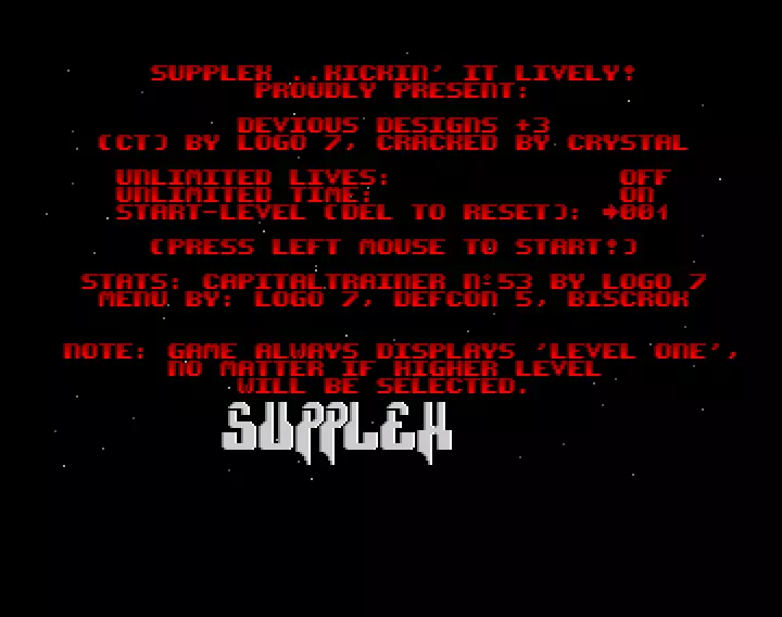 Devious Designs +3 (1991) by Supplex