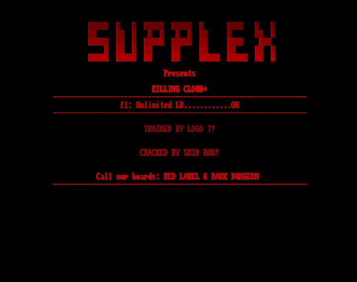 The Killing Cloud +1 (1991) by Supplex