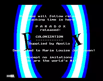 Colonization (1995) by Paradox