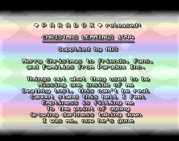 Holiday Lemmings 1994 (1994) by Paradox