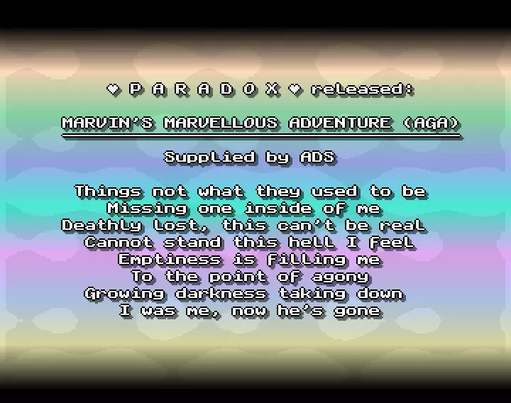 Marvin's Marvellous Adventure (1994) by Paradox