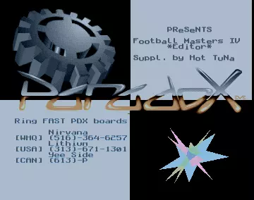 Football Masters 4 - Editor (1994) by Paradox