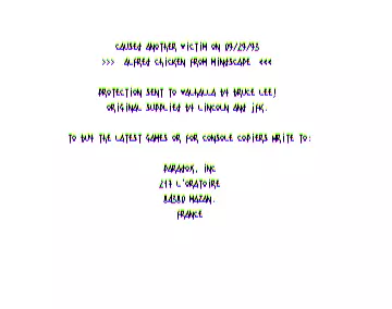 Alfred Chicken (1993) by Paradox