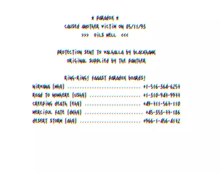 Oils Well (1993) by Paradox