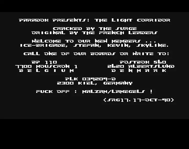 The Light Corridor (1990) by Paradox