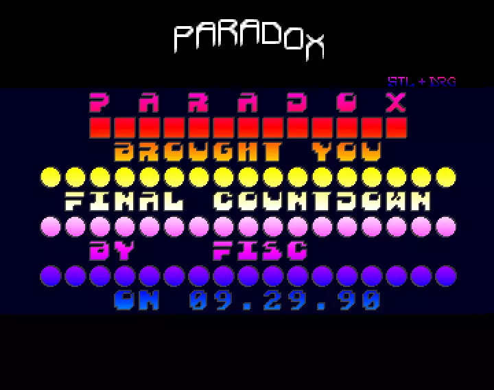 Final Countdown (1990) by Paradox