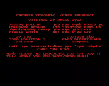 Space Conquest (1990) by Paradox