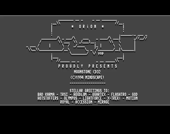 Moonstone CD32 (2020) by Orion