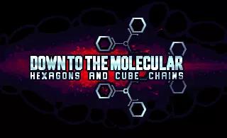 Down to the molecular hexagons and cube chains (2019) by Nah-Kolor