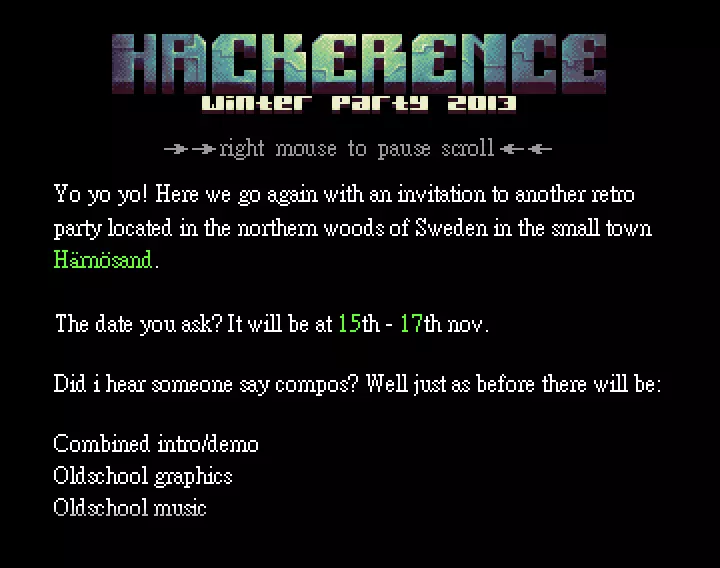 Hackerence 2013 Winter Invitation (2013) by Fat Cat With A Top Hat
