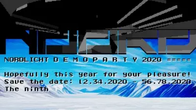 Noord - Nordlicht Demoparty 2020 Invitation (2020) by Titan