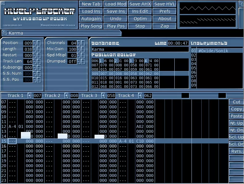 Hively Tracker 1.8 (2013) by Iris