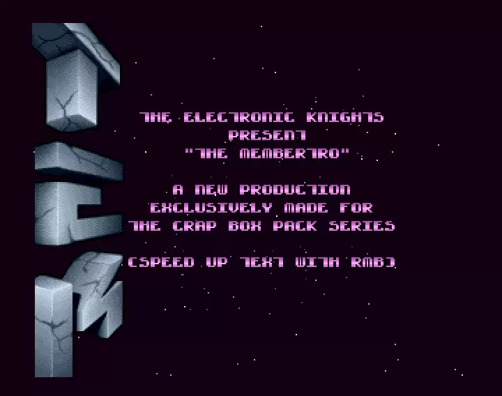 The membertro (2021) by The Electronic Knights