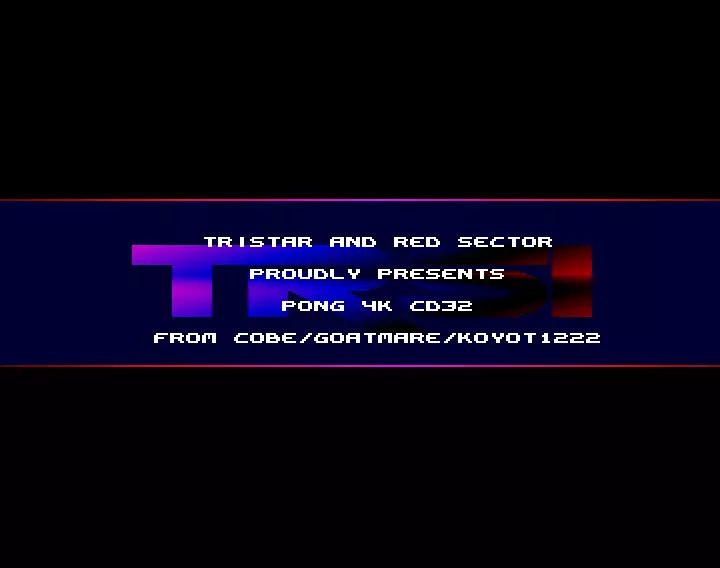 Pong 4K - CD32 (2021) by Tristar and Red Sector Inc.