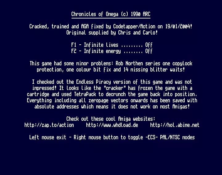 Chronicles of Omega +2 (2004) by Action