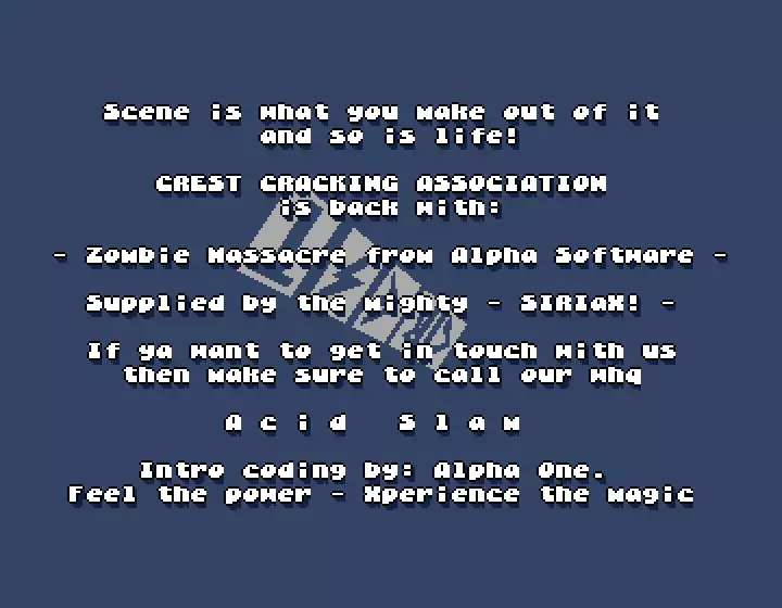 Zombie Massacre (1999) by Crest