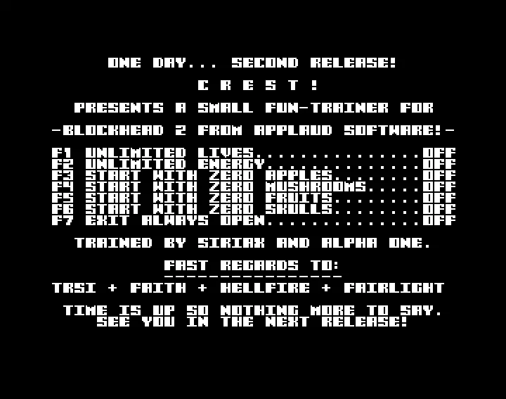 Blockhead II +7 (1998) by Crest