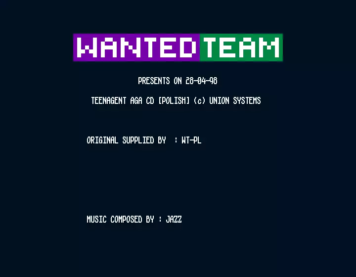 Teen Agent AGA CD (1998) by Wanted Team