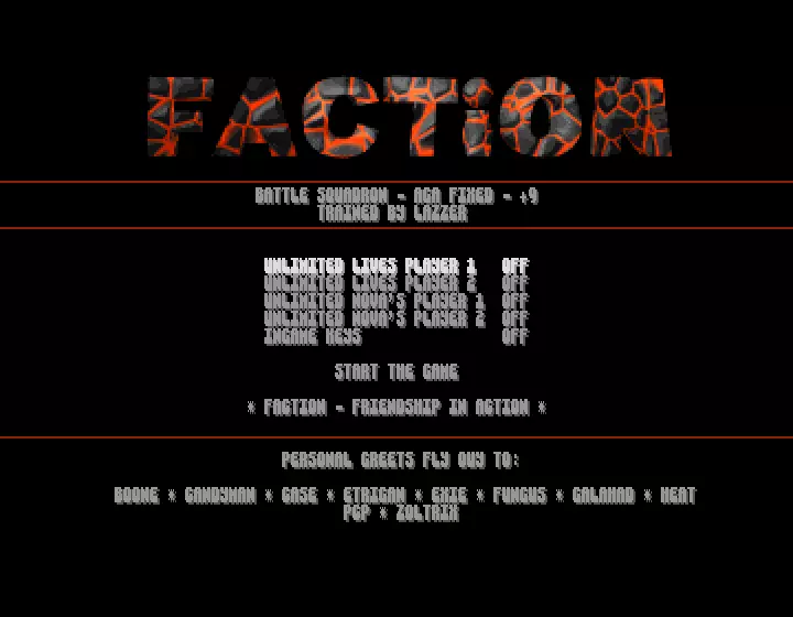 Battle Squadron AGA Fixed +9 (1998) by Faction