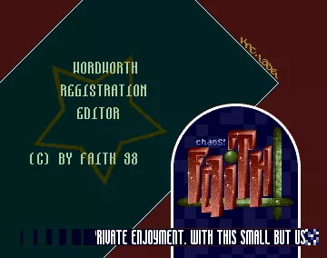 Wordworth Registration Editor (1998) by Faith