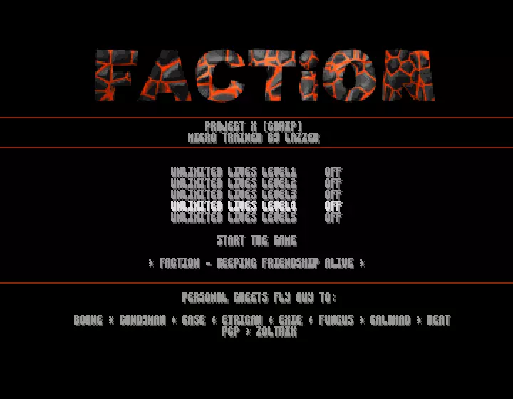 Project X CD-Rip +5 (1998) by Faction