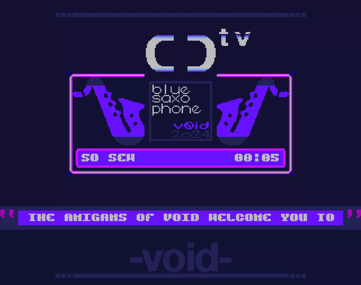 Blue Saxophone (2024) by Void