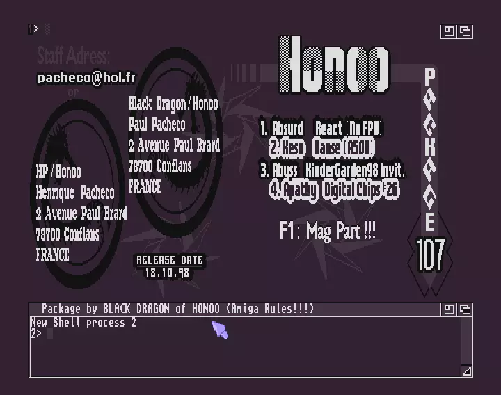 Package 107 (1998) by Honoo